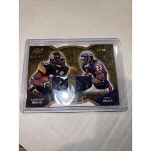 2009 Icons NFL Reflections Jersey /99 Devin Hester Santonio Holmes #RF-HH HOF
